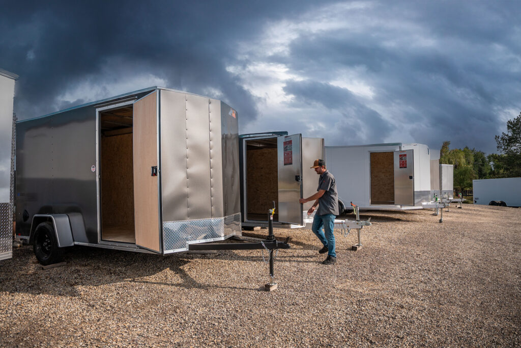 enclosed trailers at western states trailer lot