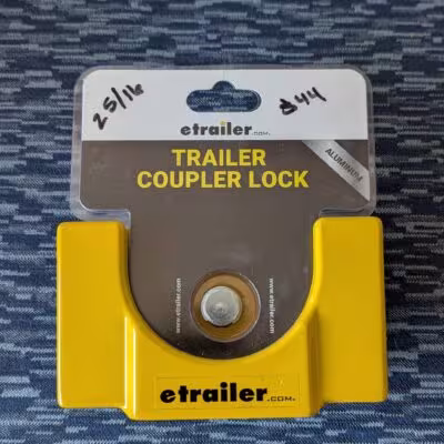 Etrailer Yellow Coupler Lock 2 5/16"
