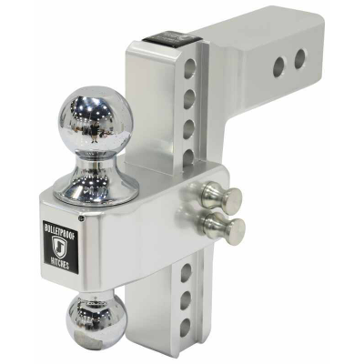 BulletProof Hitches Aluminum Adjustable 2-Ball Mount 6" Drop/Rise - 14K